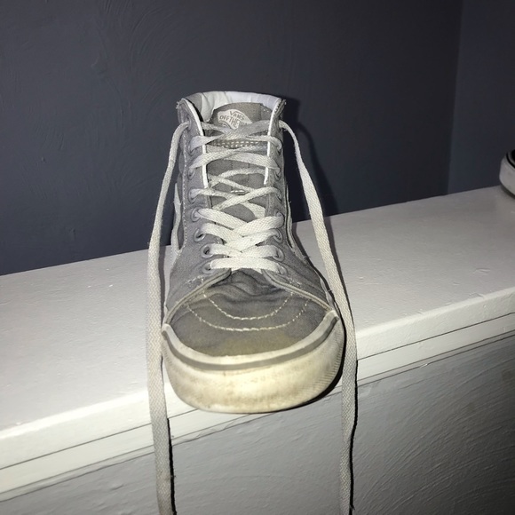 Gray high top vans!! ( women’s 7 ) - Picture 3 of 4